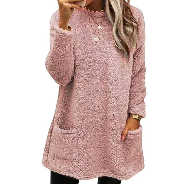 ⏳Limited Time-50% OFF!!✨👚Women's Warm Crew Neck Long Sleeve Top