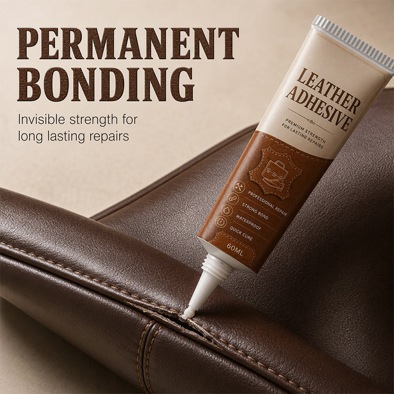 👜 Leather Repair Glue – 60ML Clear Adhesive for Sofas & Car Seats ✨