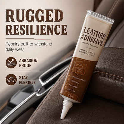 👜 Leather Repair Glue – 60ML Clear Adhesive for Sofas & Car Seats ✨