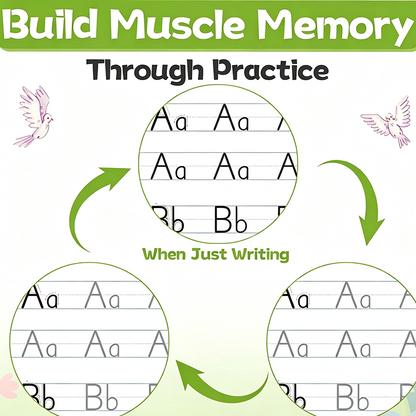 📢📢40% OFF !! ⏰Magic Grooved Handwriting Practice Book Set