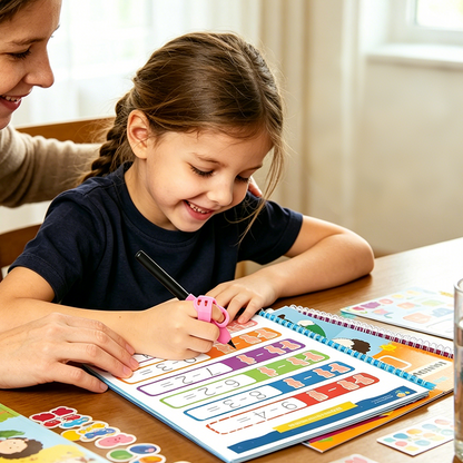 📢📢40% OFF !! ⏰Magic Grooved Handwriting Practice Book Set