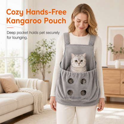 📢📢40% OFF !! ⏰Hair Resistant Pet Cuddling Apron with Leg Holes for Holding Cats🥻🐕🐈