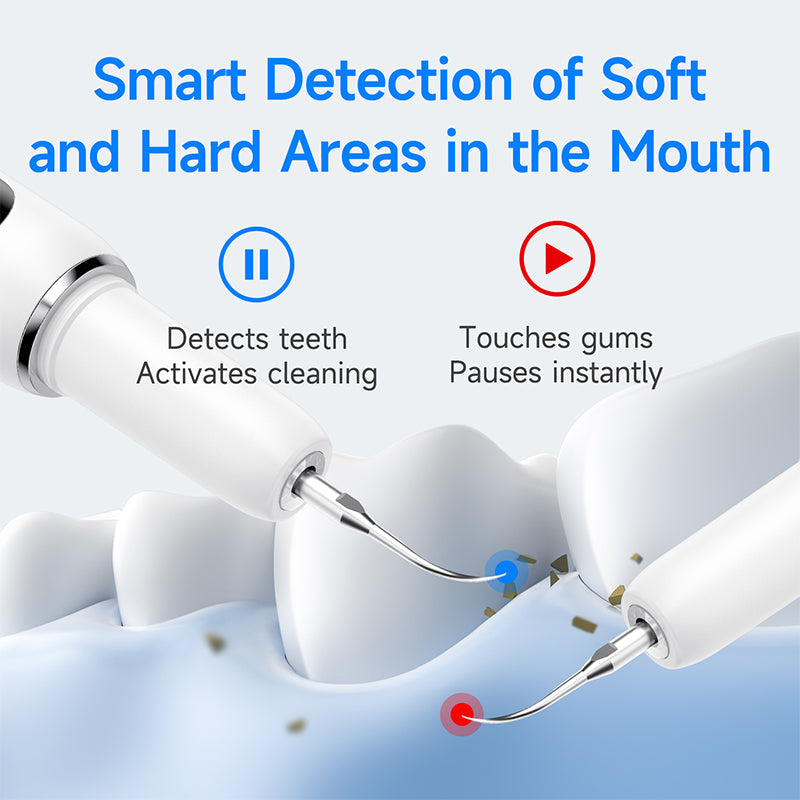 🦷 T6 Smart Ultrasonic Teeth Cleaner – 5 Modes, Touch-Activated Cleaning & Complete Tool Kit