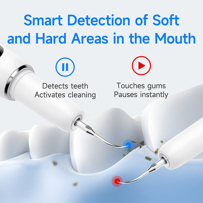🦷 T6 Smart Ultrasonic Teeth Cleaner – 5 Modes, Touch-Activated Cleaning & Complete Tool Kit