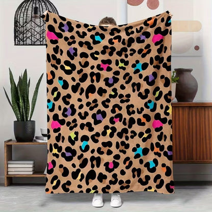 🛋️ LAST DAY 50% OFF! ✨ Ultra-Soft Leopard Print Throw Blanket – Cozy Warmth Without Bulk, Machine-Washable Polyester & 4 Size Options – Bold Style for Every Corner of Your Home 🐆