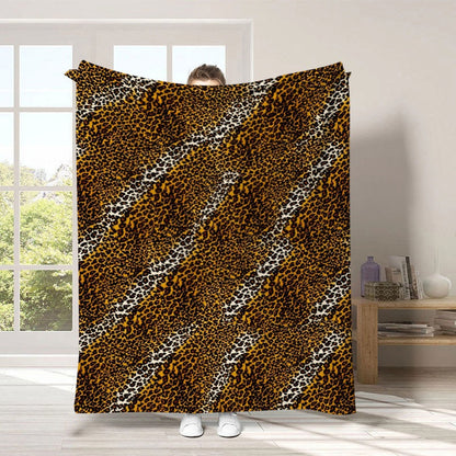 🛋️ LAST DAY 50% OFF! ✨ Ultra-Soft Leopard Print Throw Blanket – Cozy Warmth Without Bulk, Machine-Washable Polyester & 4 Size Options – Bold Style for Every Corner of Your Home 🐆