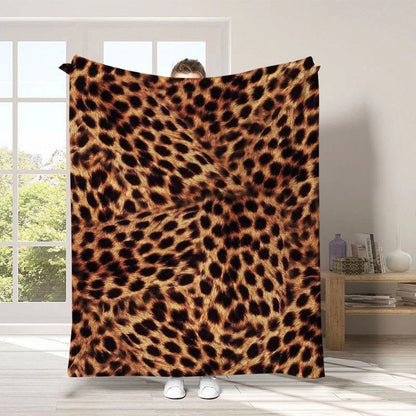 🛋️ LAST DAY 50% OFF! ✨ Ultra-Soft Leopard Print Throw Blanket – Cozy Warmth Without Bulk, Machine-Washable Polyester & 4 Size Options – Bold Style for Every Corner of Your Home 🐆