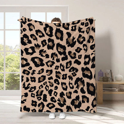 🛋️ LAST DAY 50% OFF! ✨ Ultra-Soft Leopard Print Throw Blanket – Cozy Warmth Without Bulk, Machine-Washable Polyester & 4 Size Options – Bold Style for Every Corner of Your Home 🐆