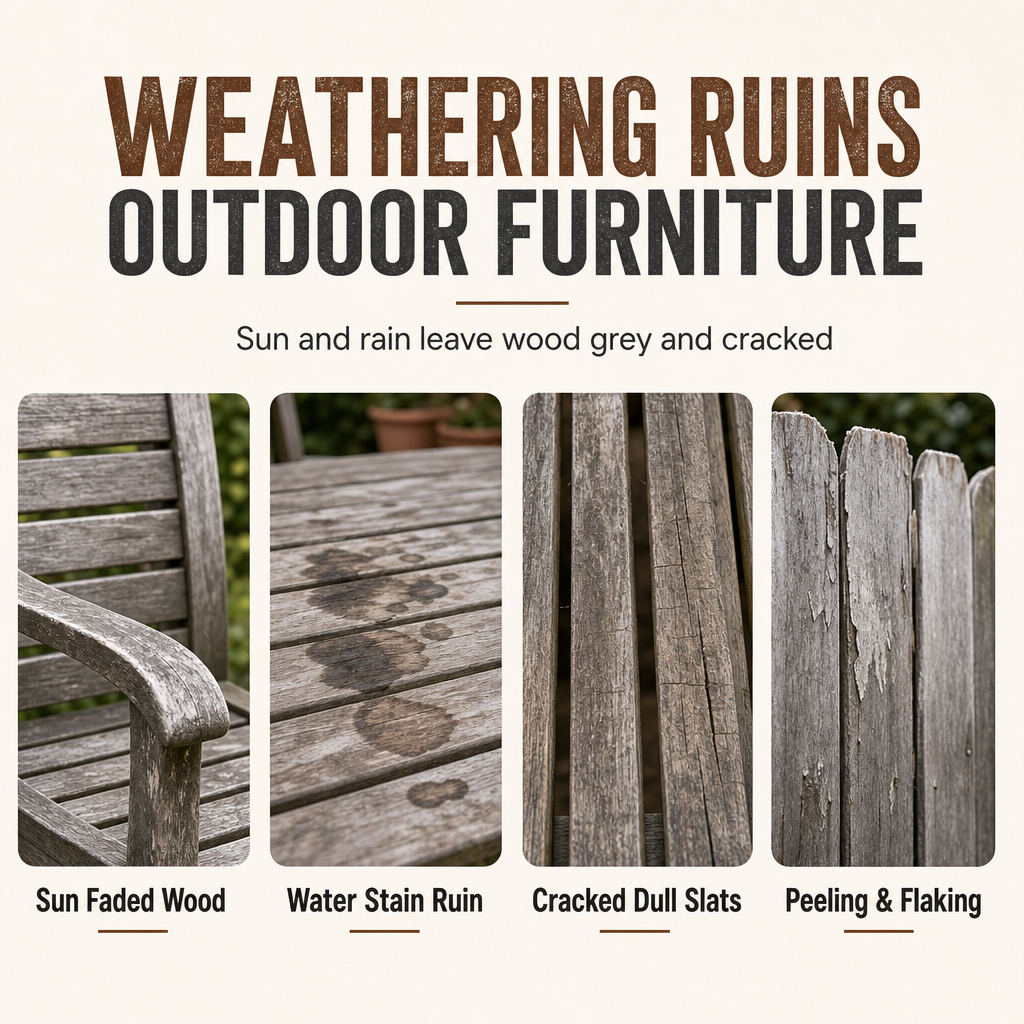 ✨🪑Brown Wood Touch-Up Spray – Refresh Faded Outdoor Furniture & Restore a Rich Wood Look