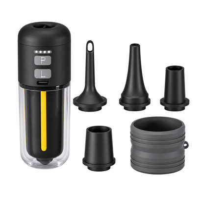 🏕️ 3-in-1 Mini Air Pump & Camping Lantern – Rechargeable, Compact & Travel-Ready