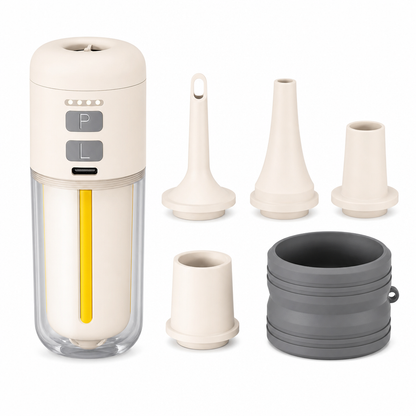 🏕️ 3-in-1 Mini Air Pump & Camping Lantern – Rechargeable, Compact & Travel-Ready