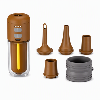🏕️ 3-in-1 Mini Air Pump & Camping Lantern – Rechargeable, Compact & Travel-Ready