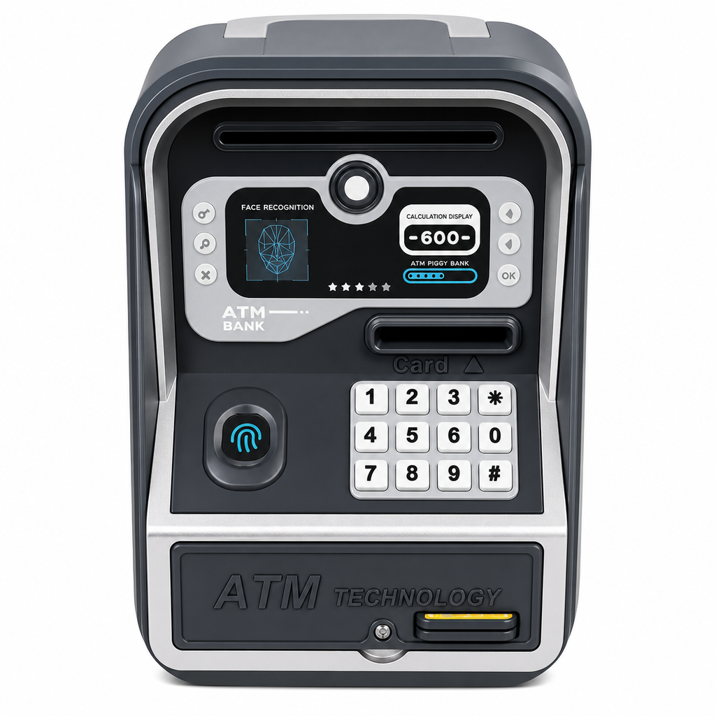 📢📢50% OFF !! ⏰✨Electronic Kids ATM Money Saving Box, Smart Piggy Bank Toy