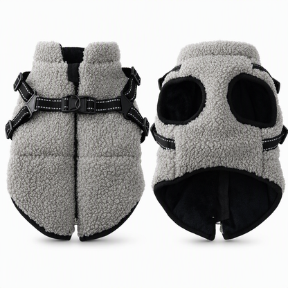⏳Time-Limited Special⏰Warm Winter Dog Coat with Reflective Strips and Harness for Small and Medium Dogs🐶❄️