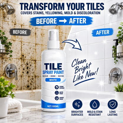 🎨 Tile Renewal Spray Paint – 100ml Quick-Dry Recoloring Coating for Bathroom & Kitchen Tiles