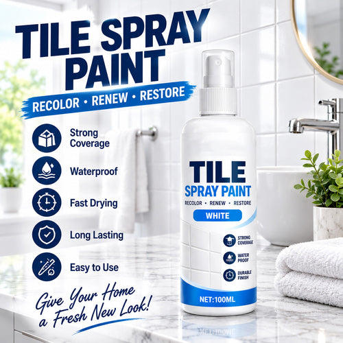 🎨 Tile Renewal Spray Paint – 100ml Quick-Dry Recoloring Coating for Bathroom & Kitchen Tiles