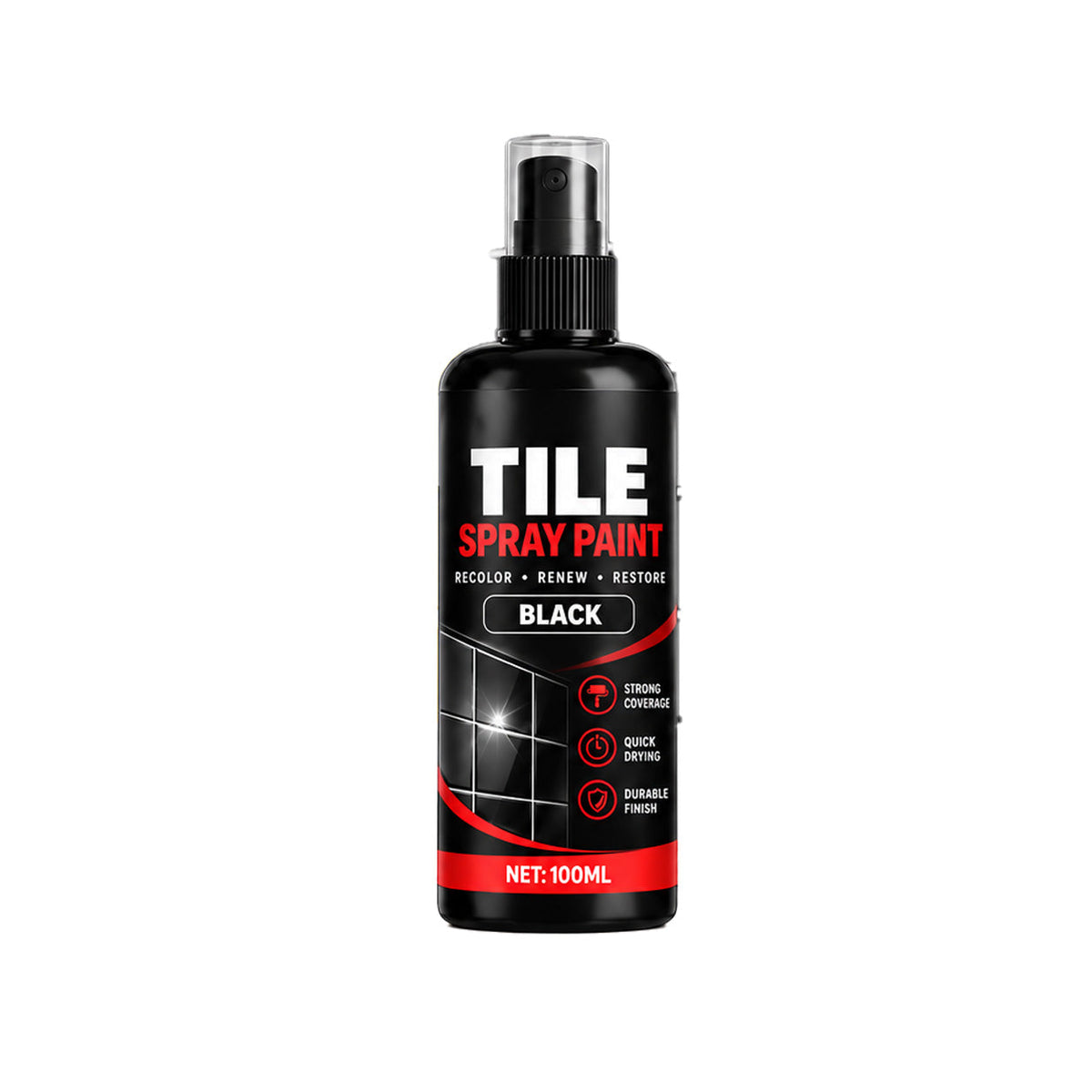 🎨 Tile Renewal Spray Paint – 100ml Quick-Dry Recoloring Coating for Bathroom & Kitchen Tiles