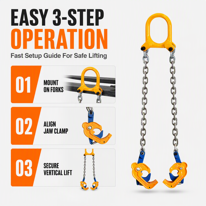 ⏰Heavy Duty Oil Drum Lifting Clamp Forklift and Crane Drum Lifter for Steel Metal Drums Die Forged Drum Handling Tool