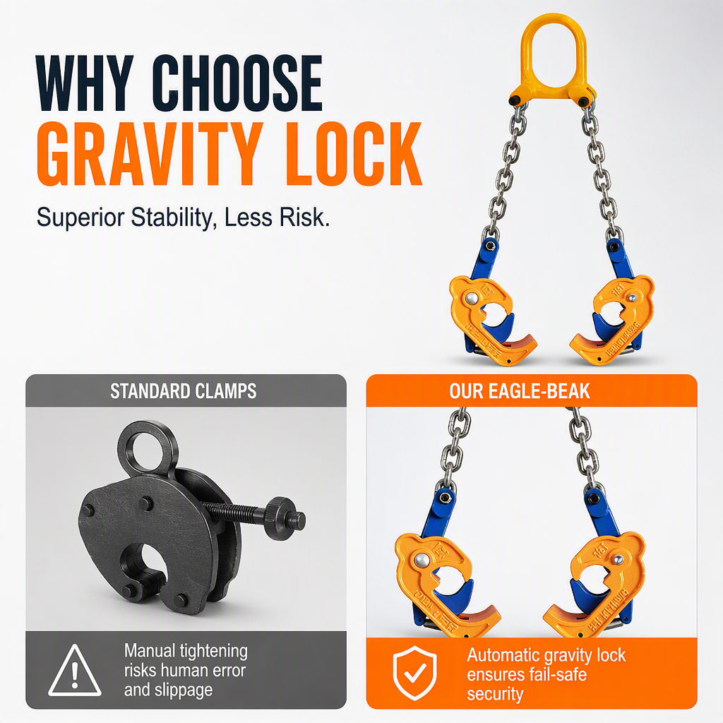 ⏰Heavy Duty Oil Drum Lifting Clamp Forklift and Crane Drum Lifter for Steel Metal Drums Die Forged Drum Handling Tool