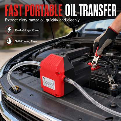 Upgraded Second Generation 12V 24V Electric Gear Oil Transfer Pump Self-Priming Pump for Diesel Engine Oil and Hydraulic Oil