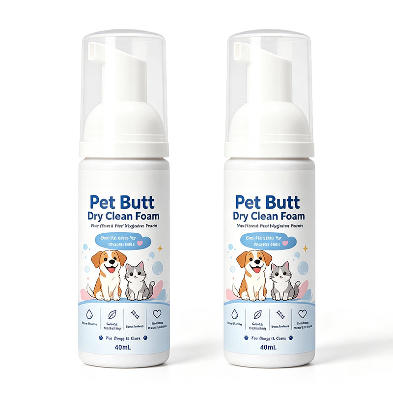🔥Limited Time Promotion 50% OFF🔥No-Rinse Pet Butt Dry Clean Foam for Dogs & Cats