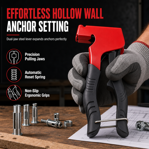 ⏰Manual Rivet Nut Gun and Petal Nut Tightening Tool for M3-M8 Hollow Wall Anchors