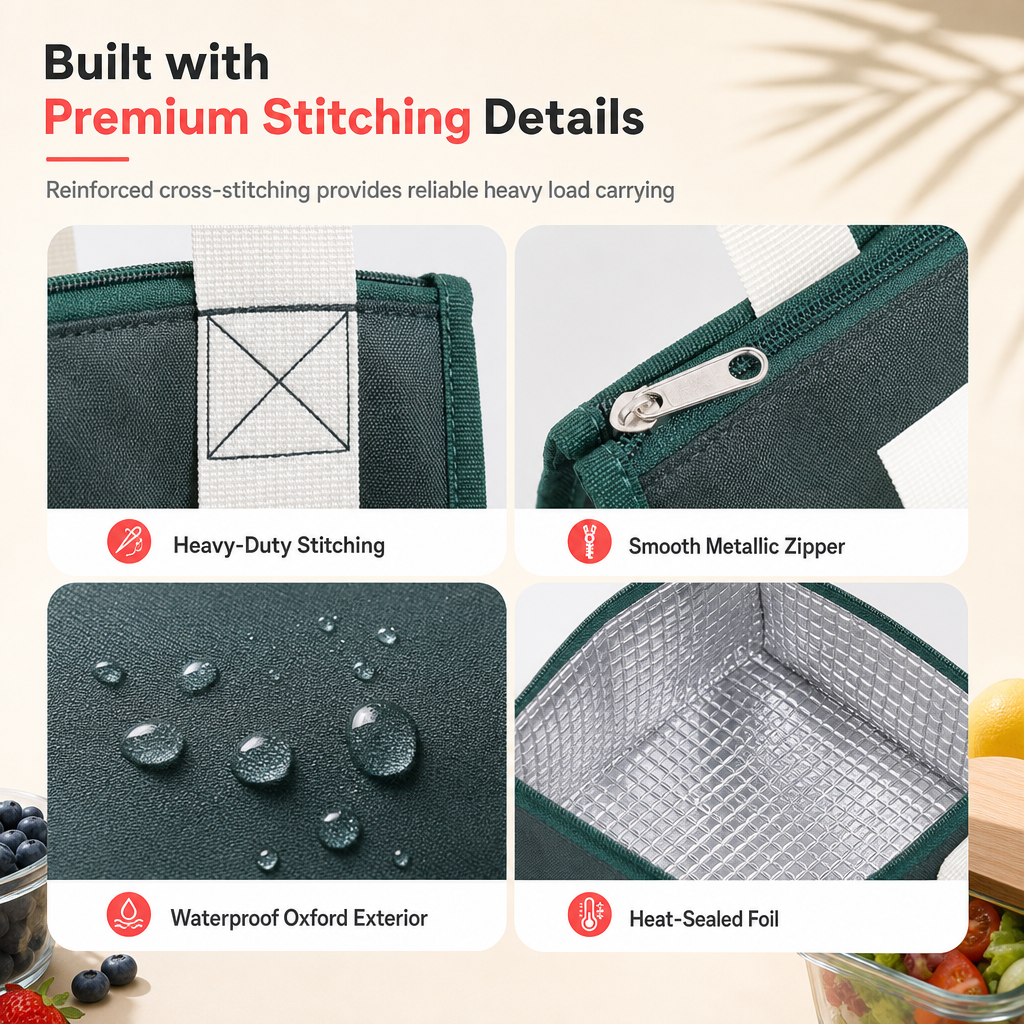 ⏰Insulated Thickened Lunch Bag
