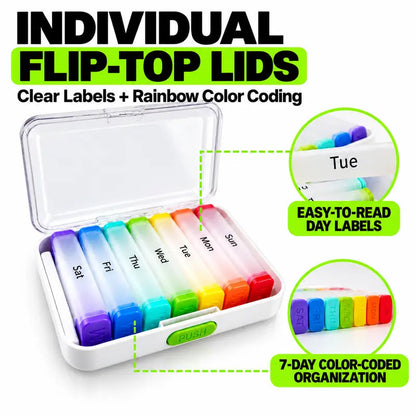 7-Day Detachable Pill Organizer