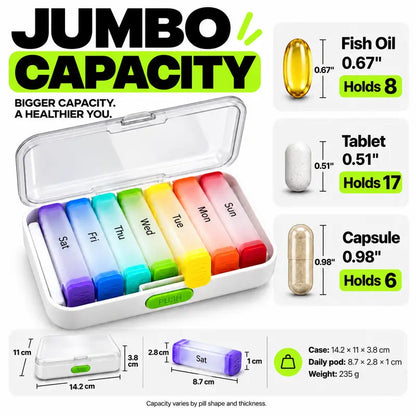 7-Day Detachable Pill Organizer