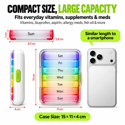 7-Day Detachable Pill Organizer