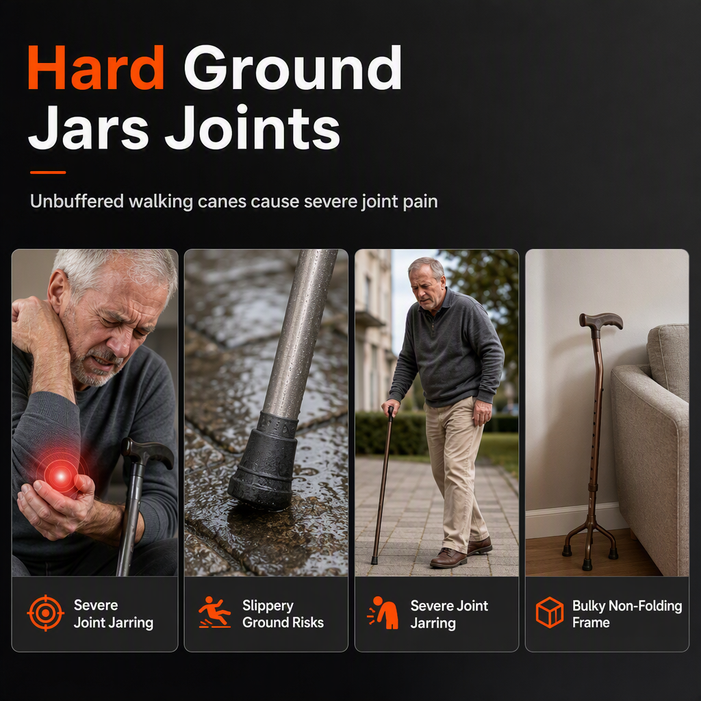 Folding Forearm Crutches Non Slip Elbow Crutches for Fracture Rehabilitation and Mobility Aid