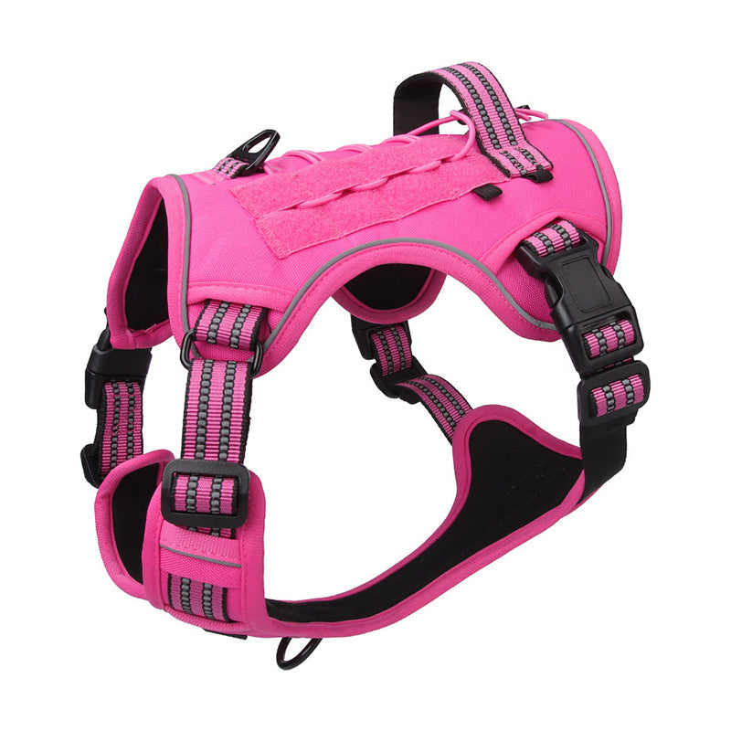 Outdoor Heavy-Duty Adjustable No-Pull Dog Harness with Control Handle