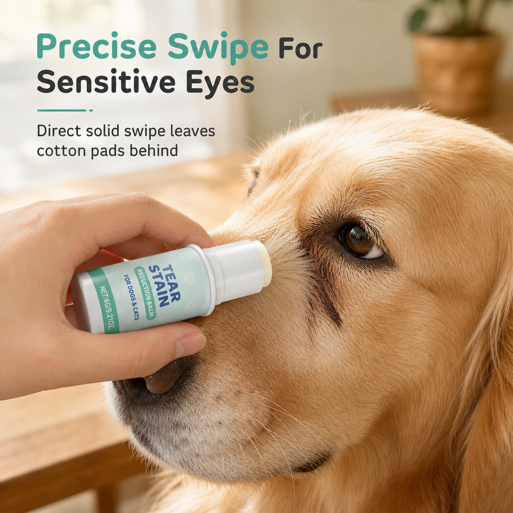 🐾 Gentle Pet Eye Cleaning Stick – Easy Tear Stain & Eye Area Care for Dogs & Cats