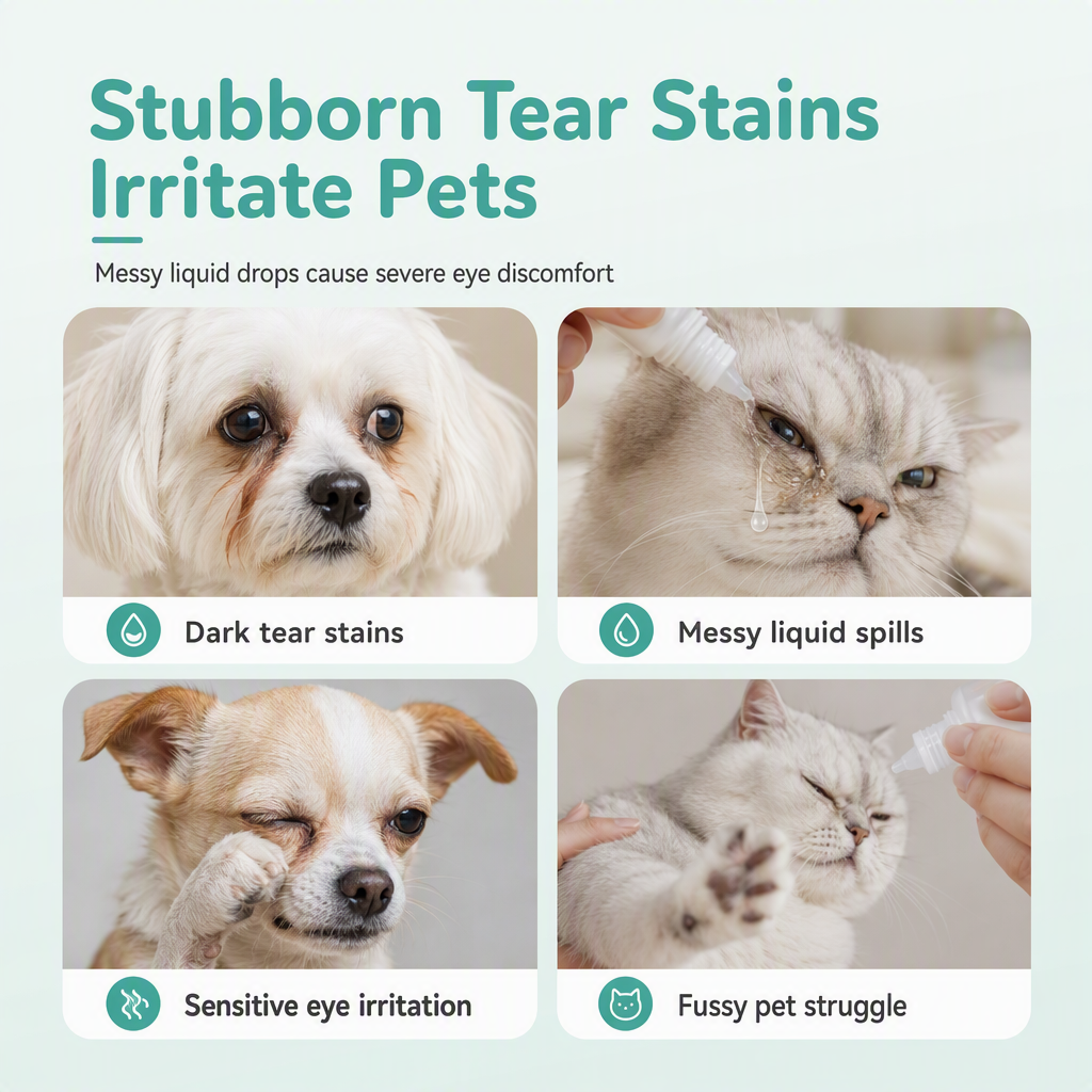 🐾 Gentle Pet Eye Cleaning Stick – Easy Tear Stain & Eye Area Care for Dogs & Cats