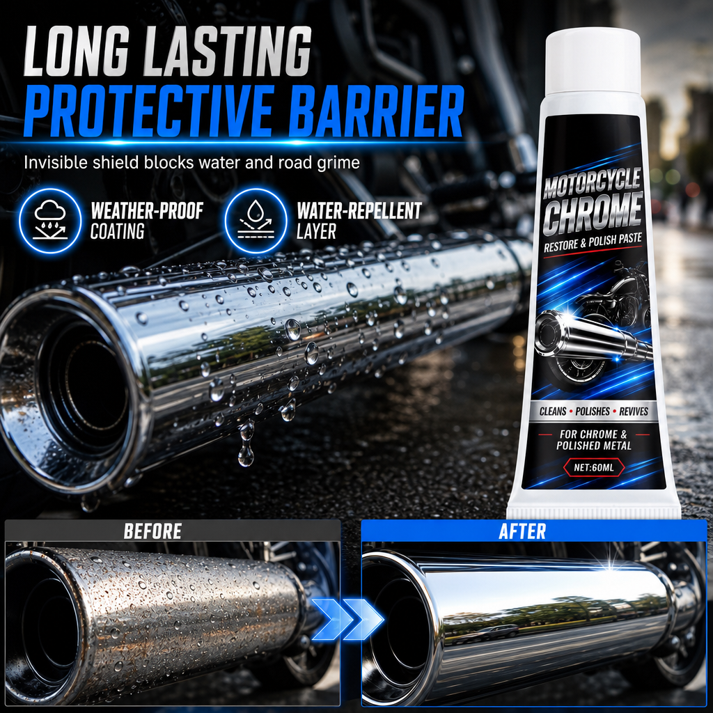 ⏳Limited-time 50% off⏰Motorcycle Chrome Polishing Paste and Metal Restorer🏍️🪄✨