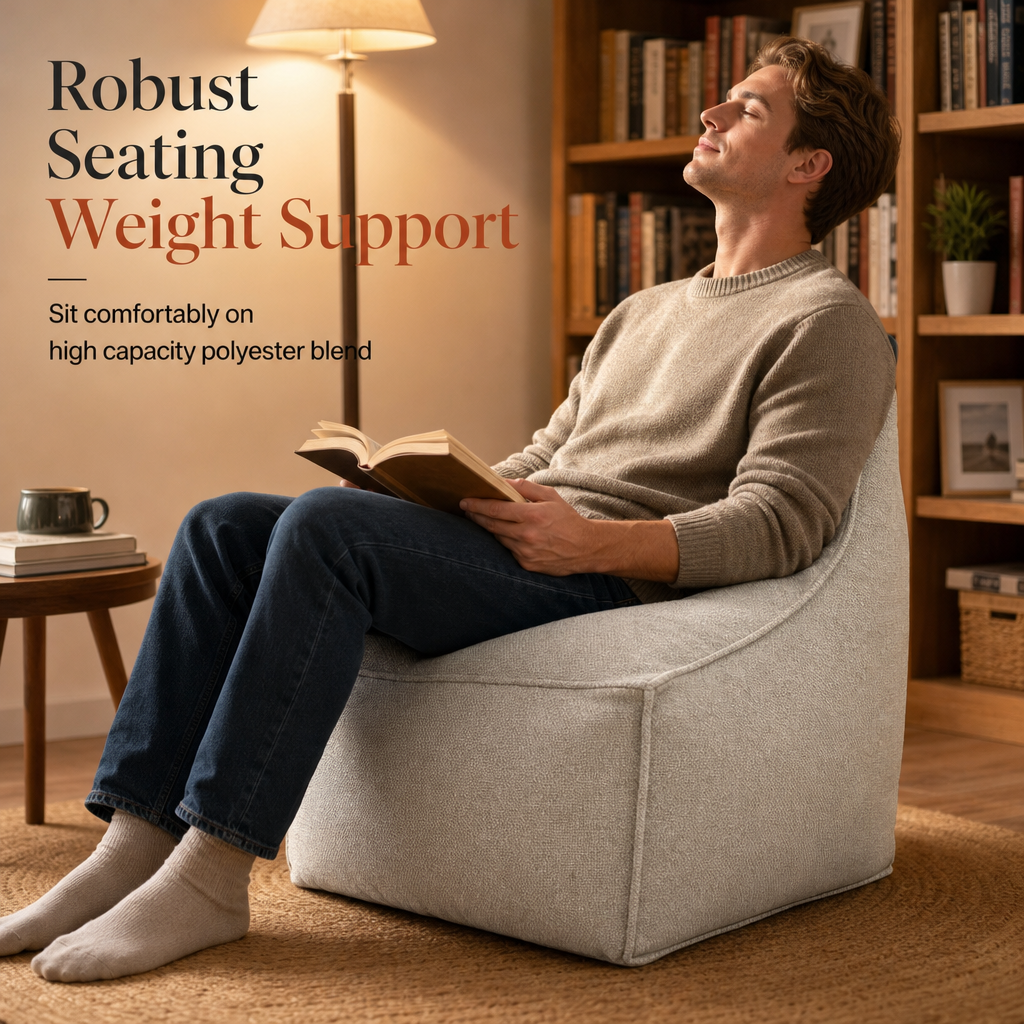 📢📢40% OFF !! ⏰Storage Stool Cover: Fill with Clothes, 100kg Support, Wide Zipper, Washable, 45x45x23cm