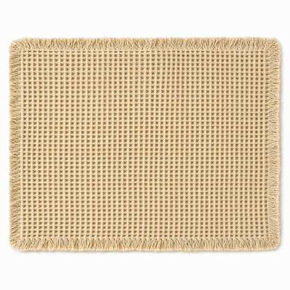 📢📢40% OFF !! ⏰Non Slip Water Absorbent Waffle Weave Bathroom Mat Solid Color Entrance Doormat