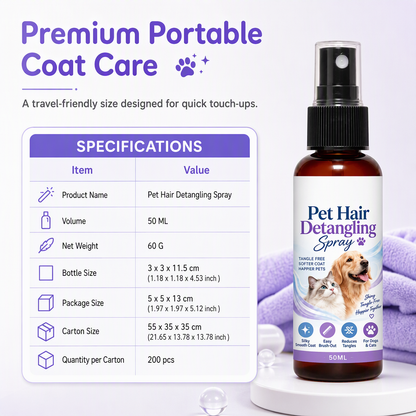 Pet Detangling & Smoothing Spray – product image