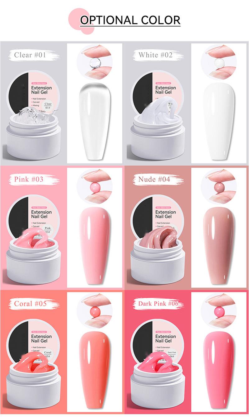 ⚡50K+ SOLD! Almost Gone-💥💅 Solid Nail Extension Builder Gel — Non-Flowing, Easy to Use 🥳