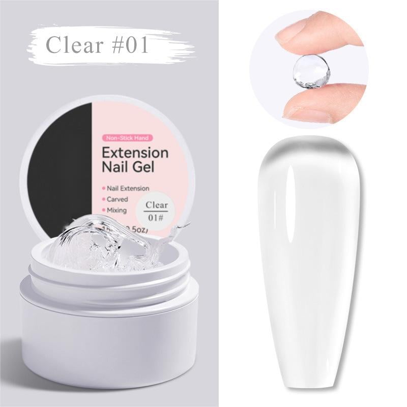 ⚡50K+ SOLD! Almost Gone-💥💅 Solid Nail Extension Builder Gel — Non-Flowing, Easy to Use 🥳