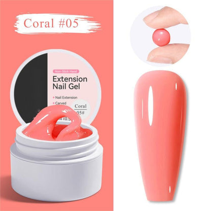 ⚡50K+ SOLD! Almost Gone-💥💅 Solid Nail Extension Builder Gel — Non-Flowing, Easy to Use 🥳