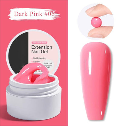 ⚡50K+ SOLD! Almost Gone-💥💅 Solid Nail Extension Builder Gel — Non-Flowing, Easy to Use 🥳