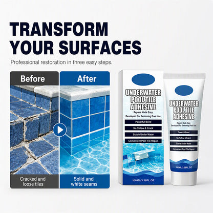 😂 Limited Time: 50% OFF – High Strength Underwater Pool Tile Adhesive