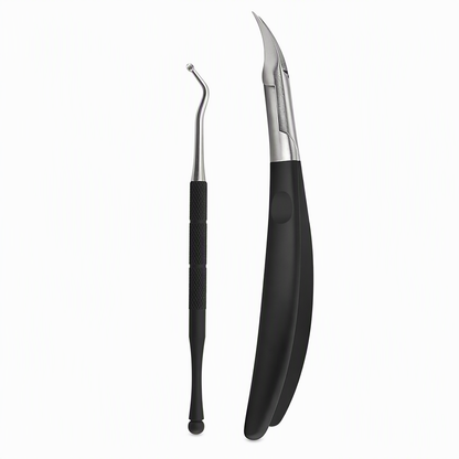 📢50% OFF !! ⏰Stainless Steel Ingrown Toenail Clipper and Dead Skin Nipper 2 Piece Manicure Set