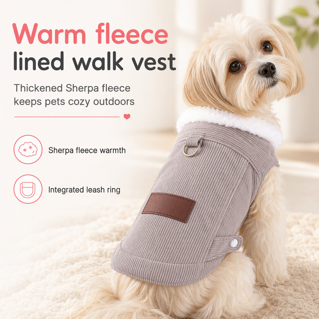 Fleece-Lined Pet Vest – product image