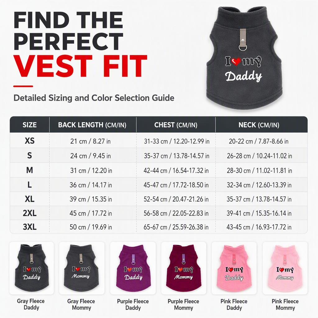 📢📢50% OFF !! ⏰Warm Pet Sweater with Leash Ring – “Love Dad & Mum” Design, Keep Your Pup Cosy & Stylish on Winter Walks ❄️