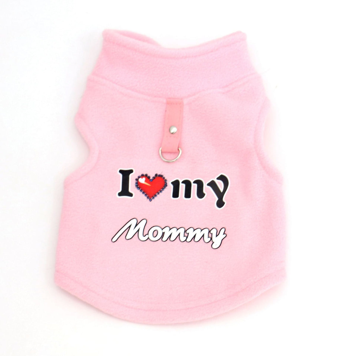 📢📢50% OFF !! ⏰Warm Pet Sweater with Leash Ring – “Love Dad & Mum” Design, Keep Your Pup Cosy & Stylish on Winter Walks ❄️