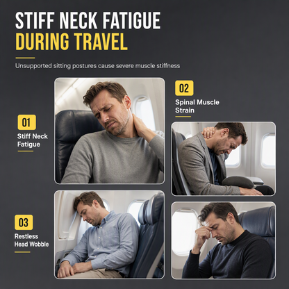 📢📢40% OFF !! ⏰Portable Inflatable Travel Pillow Foldable Upright Face Down Sleeping Pillow for Airplane Car Camping and Office Naps