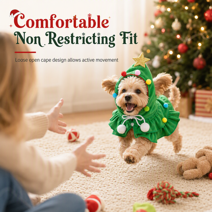 ☃️Christmas Tree Pet Cape Cloak for Cats & Dogs