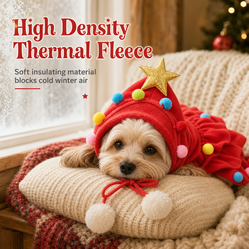 ☃️Christmas Tree Pet Cape Cloak for Cats & Dogs